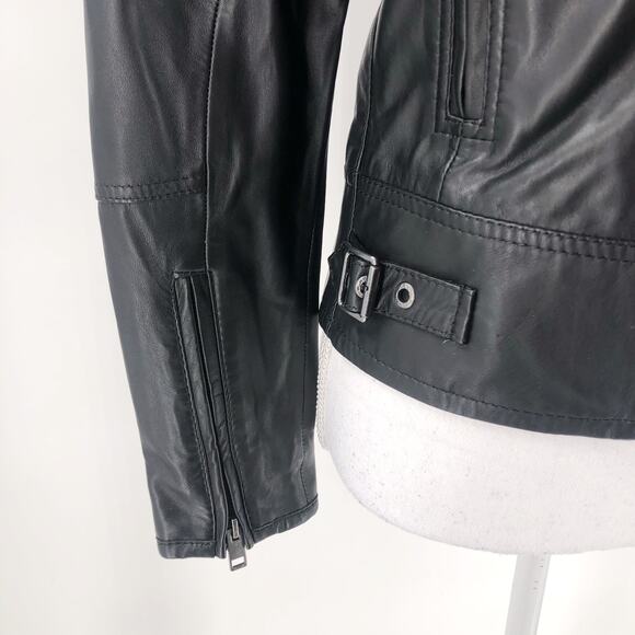 Diesel Lily Biker Leather Jacket Black Size XS NWT $700 - Picture 7 of 10